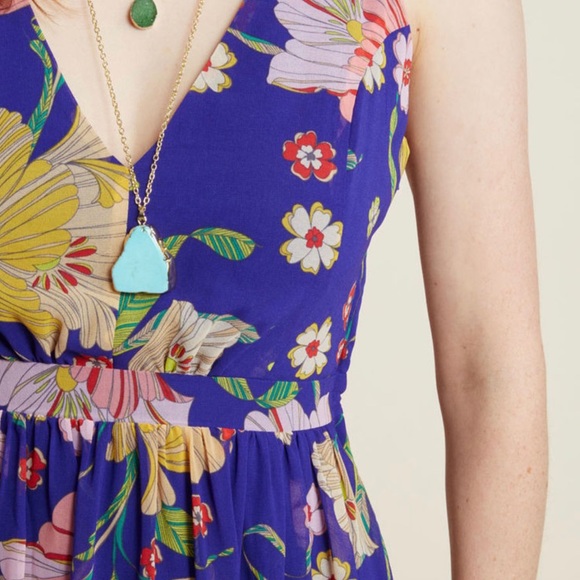 ✨HP✨ MODCLOTH Muster Length Maxi Dress in Sapphire - Picture 4 of 7